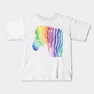 zebra painting illustration Kids T-Shirt